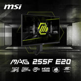 MSI MAG 255F E20 25" Full HD 200Hz 0.5ms IPS Gaming Monitor